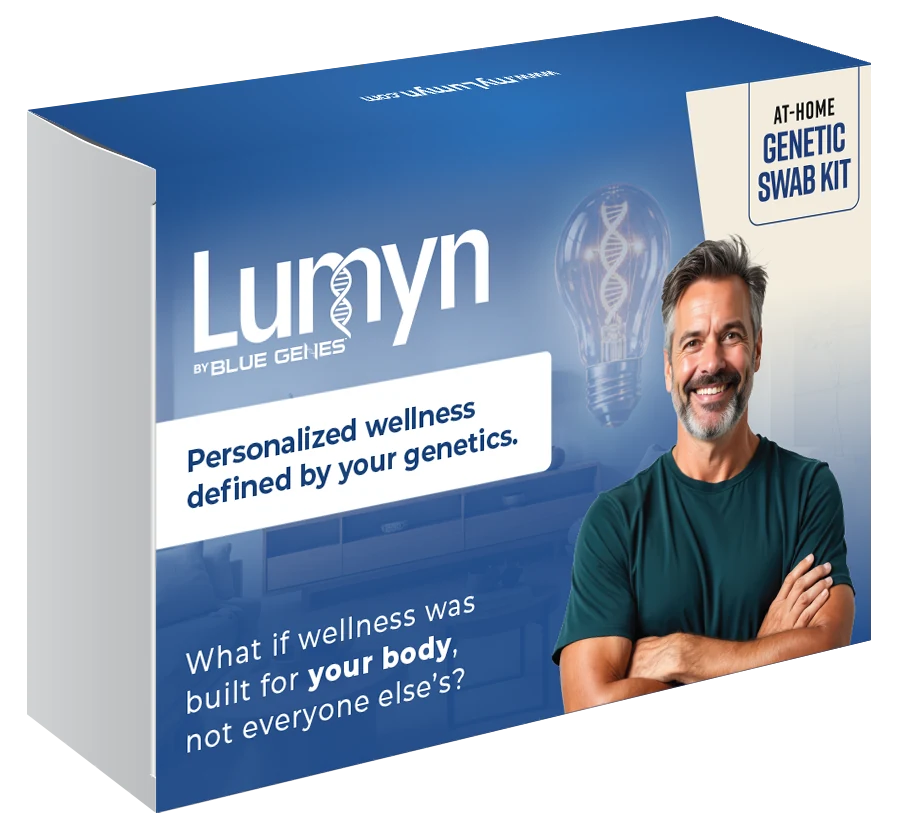 Lumyn at-home genetic wellness kit box